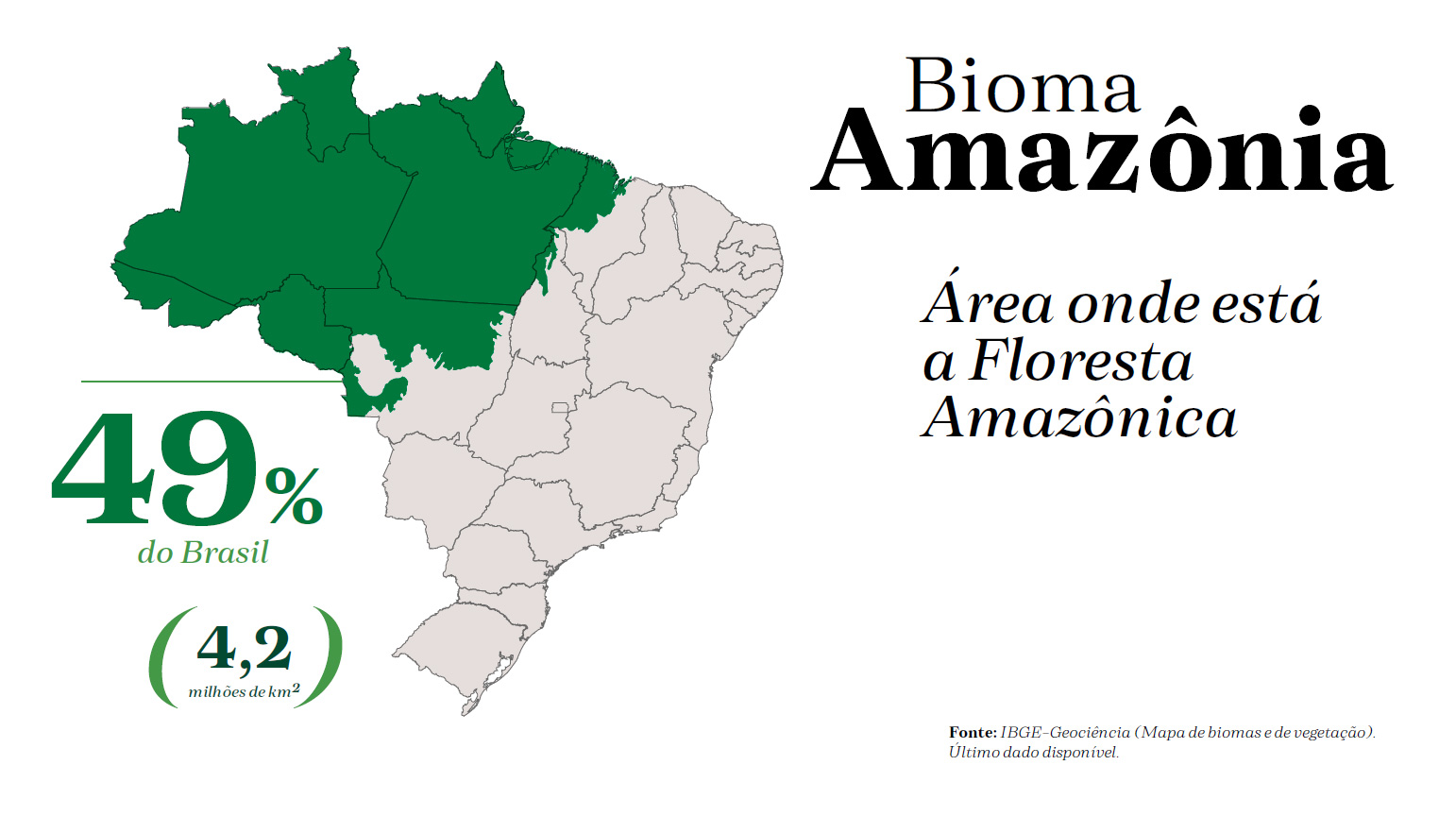 Território da Amazônia no Brasil
